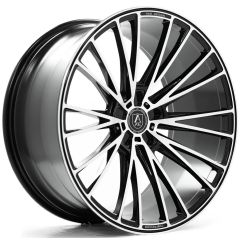 20x8.5 AXE CF2 Gloss Black Mirror Face (Compression Forged) 5x120 25mm (CUSTOM)