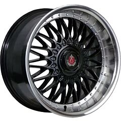 18x8 AXE EX10 Gloss Black Polished Lip 5x4.25/108 40mm (Custom)