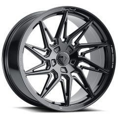 20x9 Blaque Diamond BD-F20 Gloss Black (Flow Forged) (True Directional) (Left) (CUSTOM)