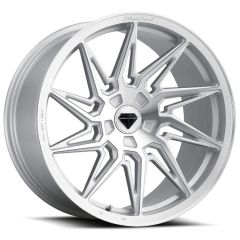 20x10 Blaque Diamond BD-F20 Brushed Silver (Deep Concave) (Flow Forged) (True Directional) (Right) (CUSTOM)