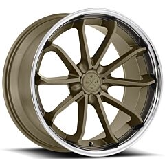 Staggered Full Set: Blaque Diamond BD-23 Bronze w/ Chrome Stainless Steel Lip