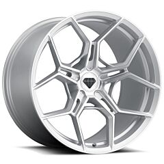 20x9 / 21x11 Blaque Diamond BD-F25 Brushed Silver | 2020+ Chevrolet Corvette C8