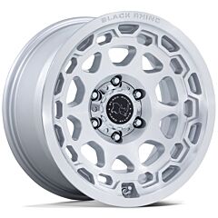 17X8.5 Black Rhino BR026 Congo Gloss Silver Machined 6x5.5/139.7 35mm