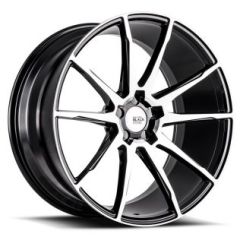 19x9.5 Savini Black Di Forza BM12 Gloss Black w/ Machined Face (Concave) (CUSTOM 2-3 weeks)