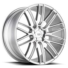 Staggered Full Set: Savini Black Di Forza BM13 Brushed Silver (Concave)