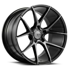 (Huge Savings) 21x9 Savini Black Di Forza BM14 Gloss Black w/ Double Dark Tint Face (Concave) (CUSTOM)