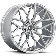 Staggered Full Set: Silver Brada Wheels