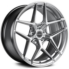 19x8.5 Brixton Forged RF7 Satin Sterling Silver (Radial Forged) 5x112 45mm