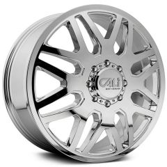 22x8.25 Cali Off-Road Invader Dually Front 9115D Chrome 8X6.5/165 115MM 121.3 C.B.