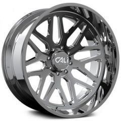28x12 Cali Off-Road Invader 9115 Chrome (* May Require Trimming) 6x135 -44mm