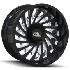 20x12 Cali Off-Road Switchback 9108BM Gloss Black Milled (* May Require Trimming) 6x135 -51mm