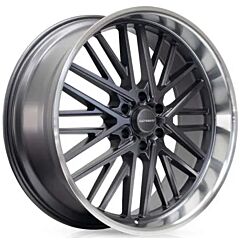 24x10 Corsart Kingpin 6 R505 Matte Gunmetal Diamond Cut Lip 6x5.5/139.7 25mm