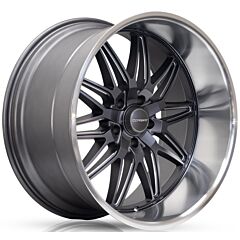 20x8.5 Corsart Alcatraz R508 Matte Gunmetal Milled Diamond Cut Lip 5x5/127 6mm