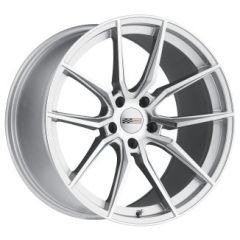 (Clearance - No Returns) 20x9 Cray Spider Silver w/ Mirror Cut Face (Rotary Forged) 5x120 38mm