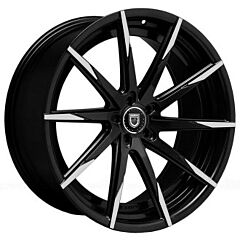 22x10 Lexani CSS-15 Gloss Black w/ Machined Tips (CUSTOM)