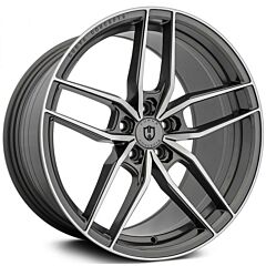 20x8.5 Curva Concepts CFF25 Gunmetal Machined (Flow Forged) (CUSTOM)