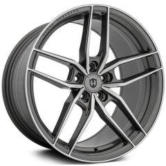 Staggered Full Set: Curva Concepts CFF25 Gunmetal Machined (Flow Forged)