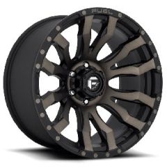 (Clearance - No Returns) 22x12 Fuel Off-Road Blitz Matte Black Machined w/ Double Dark Tint D674 (* May Require Trimming) 5x5.5/139.7 -44mm