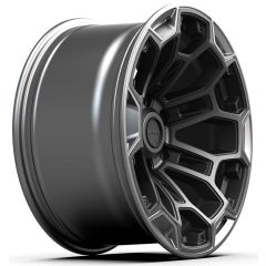 18x9 Defiant DF03 Satin Black w/ Satin Charcoal 6x5.5/139.7 -12mm