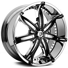 24x10 Diablo DNA Chrome w/ Black Inserts (CUSTOM)