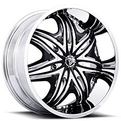 26x10 Diablo Morpheus Chrome w/ Black Accent (CUSTOM)