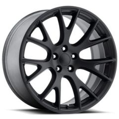 20x9 Dodge Ram Hellcat Replica Wheel Satin Black FR70 (5 Lug) 5x5.5/139.7 25mm 