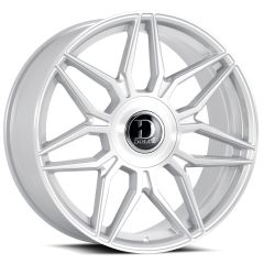 22x9.5 Dolce Luxury Verona Gloss Silver Brushed 35mm (CUSTOM)