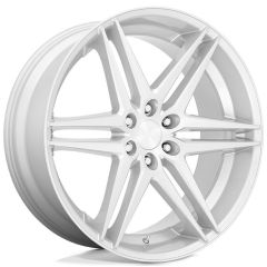 24x10 DUB Dirty Dog Silver w/ Brushed Face S270 6x5.5/139.7 25mm