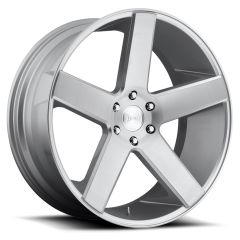 (Clearance - No Returns) 22x9.5 DUB Baller Brushed Gloss Silver S218 5x5/127 11mm