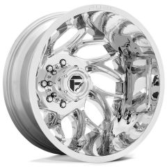 (Clearance - No Returns) 22x8.25 Fuel Off-Road Runner Chrome Dually Rear Outer D740 8X6.5/165 -240MM 121.5 C.B.