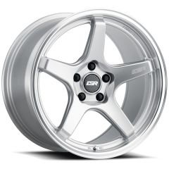 18x8.5 ESR AP5C Hyper Silver w/ Machined Lip (Flow Form) 5x4.5/114.3 40mm (CUSTOM)