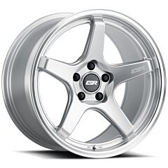 Staggered Full Set: ESR AP5C Hyper Silver w/ Machined Lip (Flow Form)
