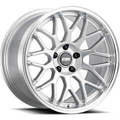 Staggered Full Set: ESR AP1 Hyper Silver w/ Machined Lip (Flow Form)