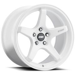 18x8.5 ESR AP5C Gloss White (Flow Form) 5X4.5/114.3 40mm (CUSTOM)