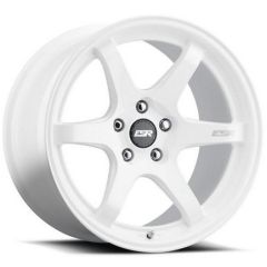 18x9.5 ESR AP6C Gloss White (Flow Form) 5X4.75/120.7 35mm (CUSTOM)