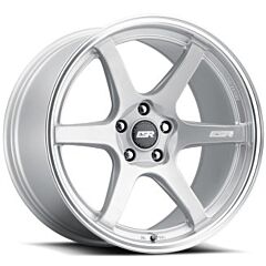 Staggered Full Set: ESR AP6 Hyper Silver w/ Machined Lip (Flow Form)
