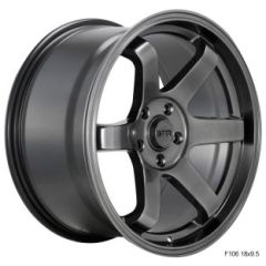 (Special Pricing) 18x9.5 F1R F106 Hyper Black 5x4.5/114.3 22mm
