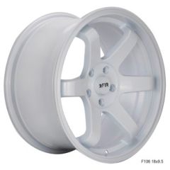 (Special Pricing) 18x8.5 F1R F106 White 5x100 35mm