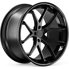 20x9 Ferrada FR2 Matte Black w/ Gloss Black Lip 5x112 35mm