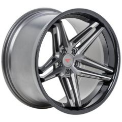 19x8.5 Ferrada CM1 Matte Graphite w/ Gloss Black Lip 5x120 33mm (CUSTOM)