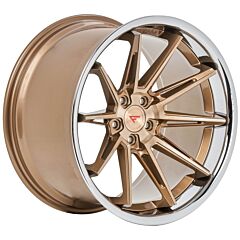 20x8.5 Ferrada CM2 Brushed Cobre w/ Chrome Lip 5x4.5/114.3 35mm
