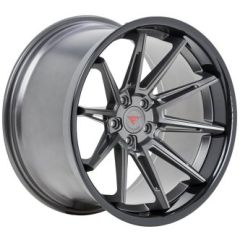 19x8.5 Ferrada CM2 Matte Graphite w/ Gloss Black Lip 5x112 42mm (CUSTOM) 