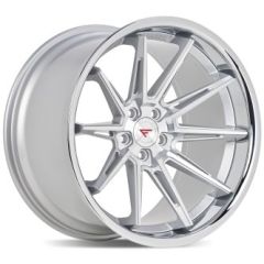 19x8.5 Ferrada CM2 Machined Silver w/ Chrome Lip 5x4.5/114.3 35mm