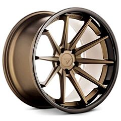 22x9 Ferrada FR4 Matte Bronze w/ Gloss Black Lip 5x4.5/114.3 35mm