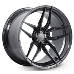 Staggered Full Set: Ferrada Forge-8 FR5 Matte Black (Rotary Forged)