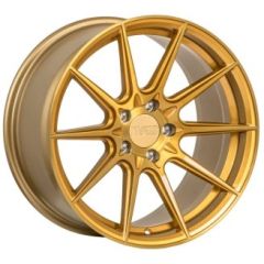 (Special Pricing) 18x8.5 F1R F101 Brushed Gold 5x112 42mm