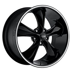 Staggered Full Set: Foose Legend Gloss Black w/ Lip Groove F104