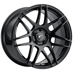 Staggered Full Set: Forgestar F14 Gloss Black (Flow Formed)