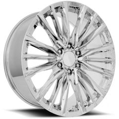 22x9 Platinum V Replica Wheel Chrome FR205 6x5.5/139.7 28mm 