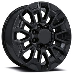 22x8.5 Chevrolet High Country 2500 Replica Wheel Gloss Black FR277 8x180 44mm 